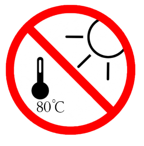Operating temperature warning